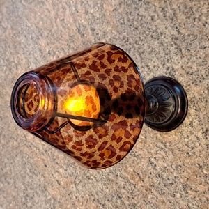 LEOPARD TEA CANDLE HOLDER